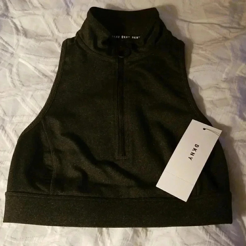DKNY Dark gray sports bra